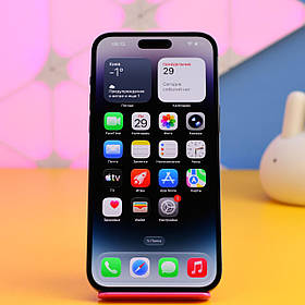 Смартфон Apple iPhone 14 Pro Max 128GB Space Black (MQ9P3) Б/У Экран: Отличное состояние , несколько неглубоких царапин, без