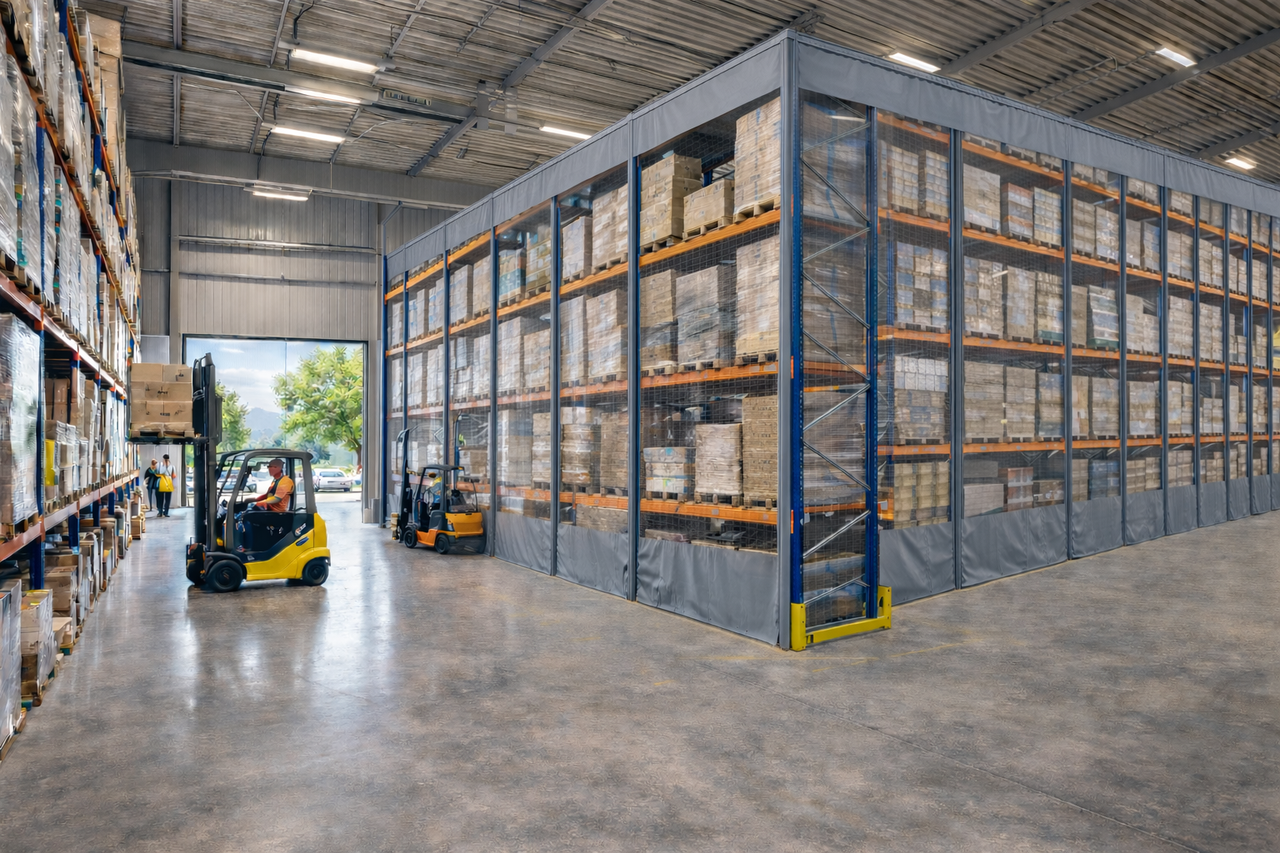 ПВХ штори для складів зберігання товарів та техніки