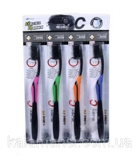 Зубні щітки з бамбуковим вугіллям Toothbrush Nano Dental Care Charcoal