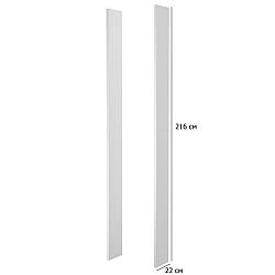 Бічні панелі для шафи ліва та права Optima білі з глянсовим фасадом