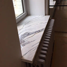 Підвіконня з мармуру Дюлон для дому та офісу до 200 мм ширина