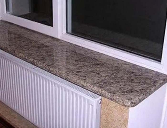 Гранітне підвіконня з натурального каменю(170 мм ширина) для дому та офісу Дюлон, фото 1