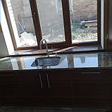 Гранітне підвіконня з натурального каменю(170 мм ширина) для дому та офісу Дюлон, фото 3