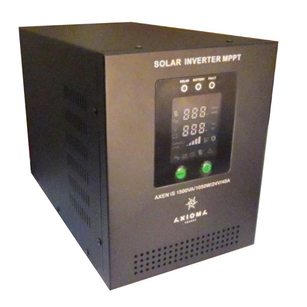 Автономний сонячний інвертор Axioma Energy 800 ВА (500 Вт), 220 В з MPPT контролером 20 А, AXEN.IS800