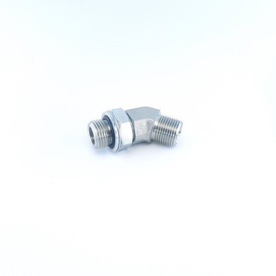 Адаптер 45* поворотний BSP3/8" - AGRF3/8" 51КГШ45-06-06