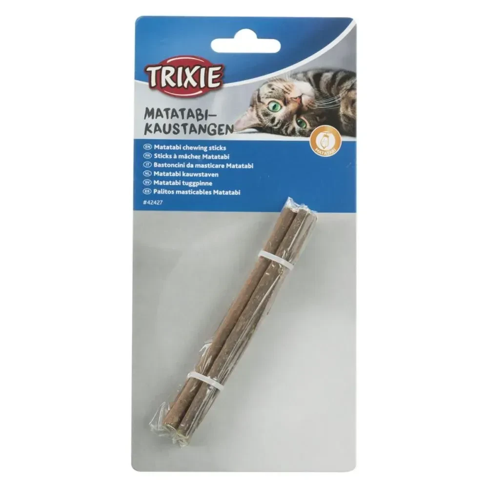 Жувальні палички для котів Trixie Matatabi (мататабі) 10 г, арт. 42427 – натуральні ласощі для очищення зубів та активності котів