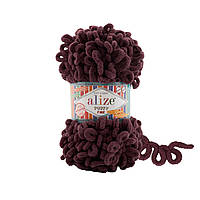 Пряжа Alize Puffy Fine 993 темна марсала