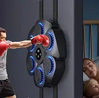 Панель для боксу музична з шістьма мішенями Тренажер для боксу з LED підсвічуванням Інтелектуальна боксерська панель