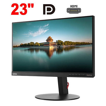 Монітор Lenovo ThinkVision T23i-10 / 23" (1920x1080) IPS / VGA, HDMI, DisplayPort, USB 3.0, фото 1