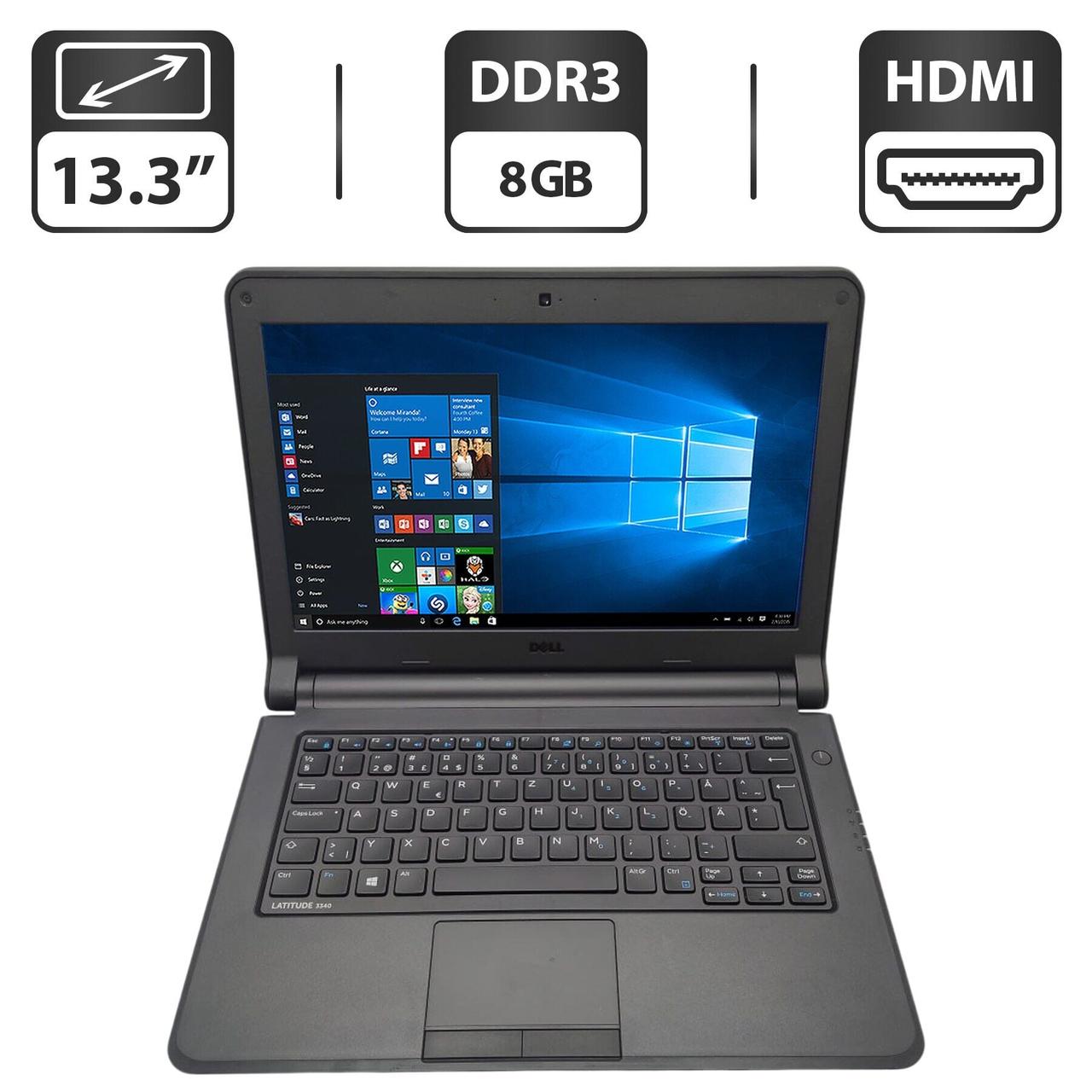 Ноутбук Dell Latitude 3340/ 13.3" (1366x768)/ Core i3-4030U/ 8 GB RAM/ 500 GB HDD/ HD 4400