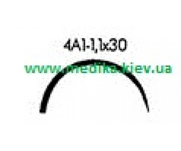 4А1 1,1 х 30 Голка хірургічна вигнута 4/8 окружності., фото 1