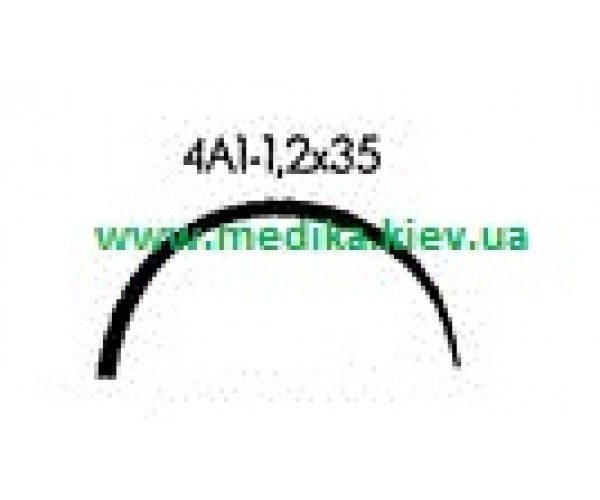 4А1 1,2 х 35 Голка хірургічна вигнута 4/8 обводу., фото 1