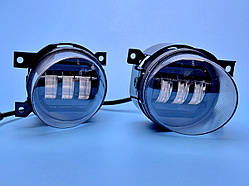 LED протитуманні фари G0235-YW для Volkswagen Jetta, Golf, Caddy, Touran, Amarok біле/жовте світло, 40W, 6 діодів, 3 лінзи, с