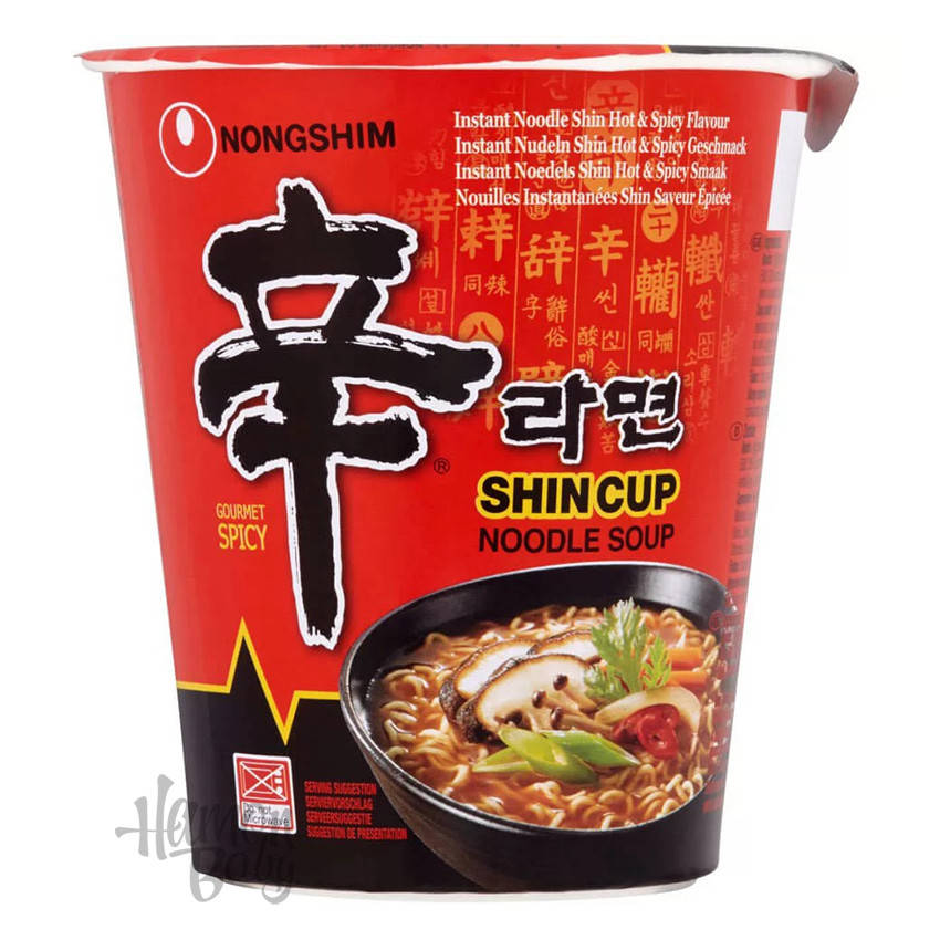 

Лапша Шин Рамен острая в чашке, 68 г, ТМ Nongshim, Южная Корея