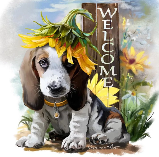 

Картина по номерам RAS2039_O 20*30см. Lovely dog J.Otten