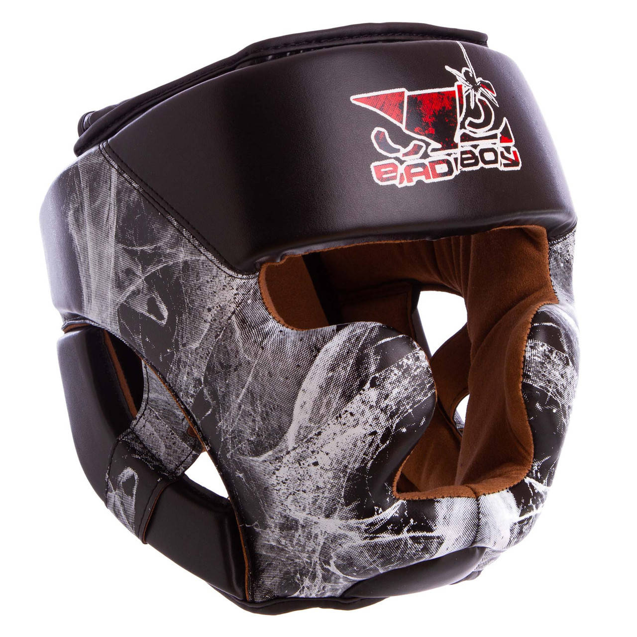 

Шлем боксерский с полной защитой FLEX BAD BOY SPIDER (черно-белый, р-р M-XL)
