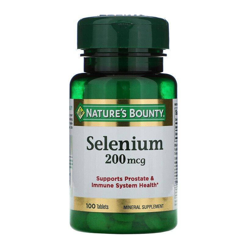 

Nature's Bounty Selenium 200 mcg 100 таблеток