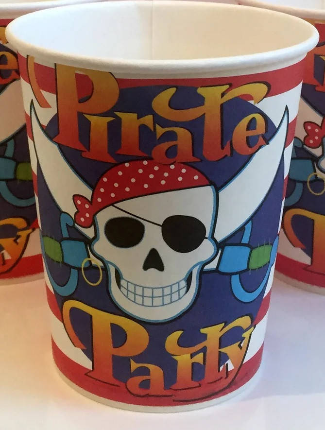 

Стакан праздничный одноразовый Пираты