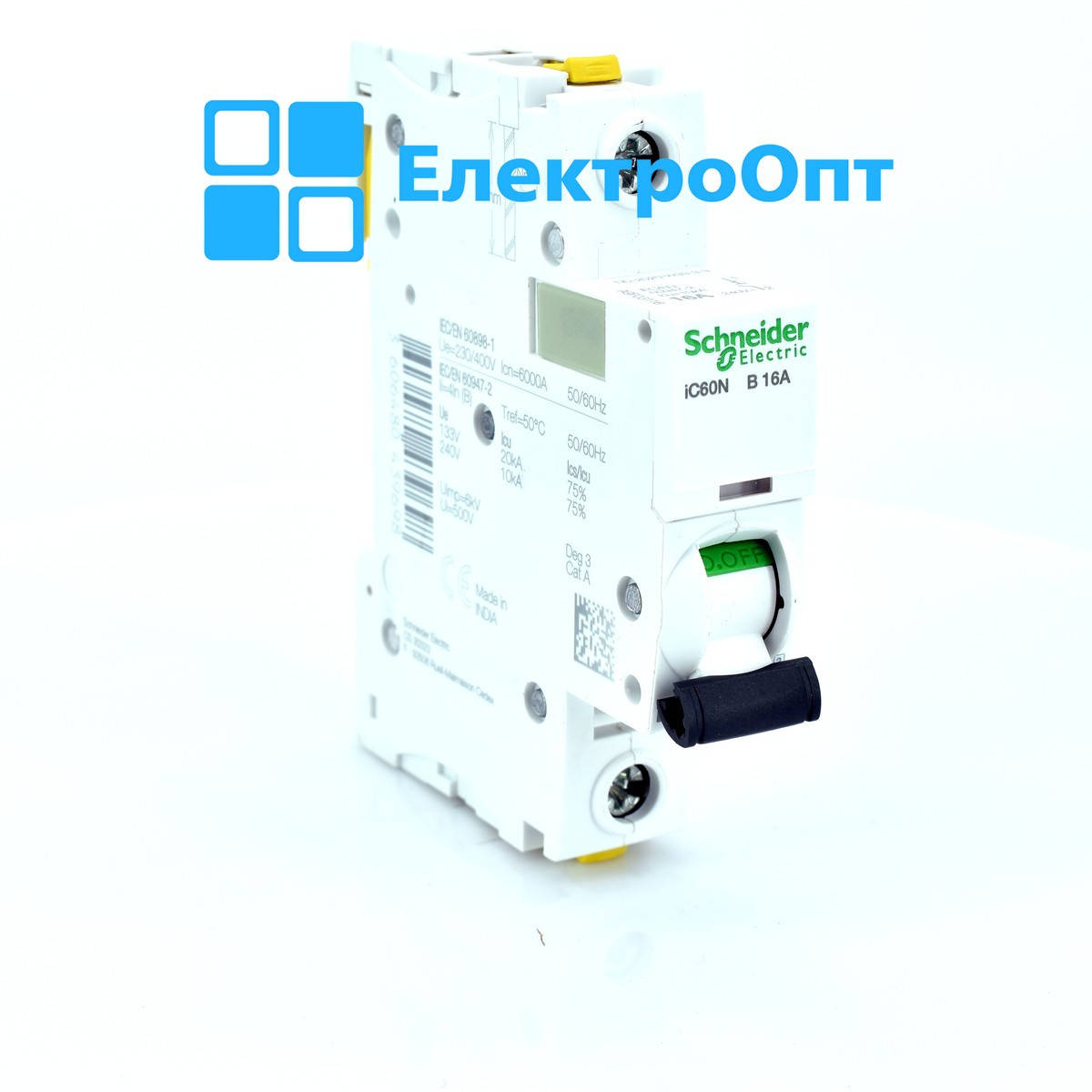 

Schneider Acti 9 Автоматичний вимикач, 6kA, 1p IC60N-B16