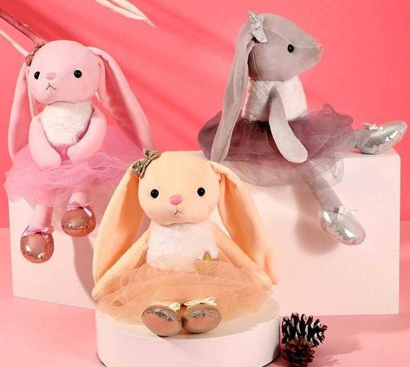 

Мягкая игрушка С 51058 3 цвета, зайчата, 38 см