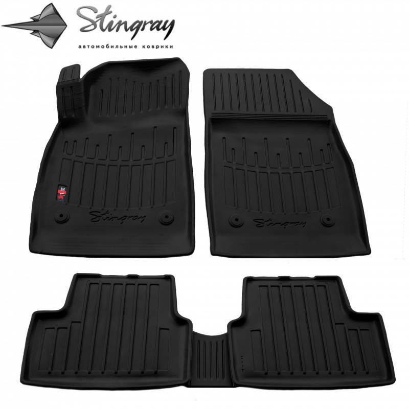 

Резиновые 3D коврики в салон на OPEL Astra J (2009-2015)/ Опель Астра Джи, Черный