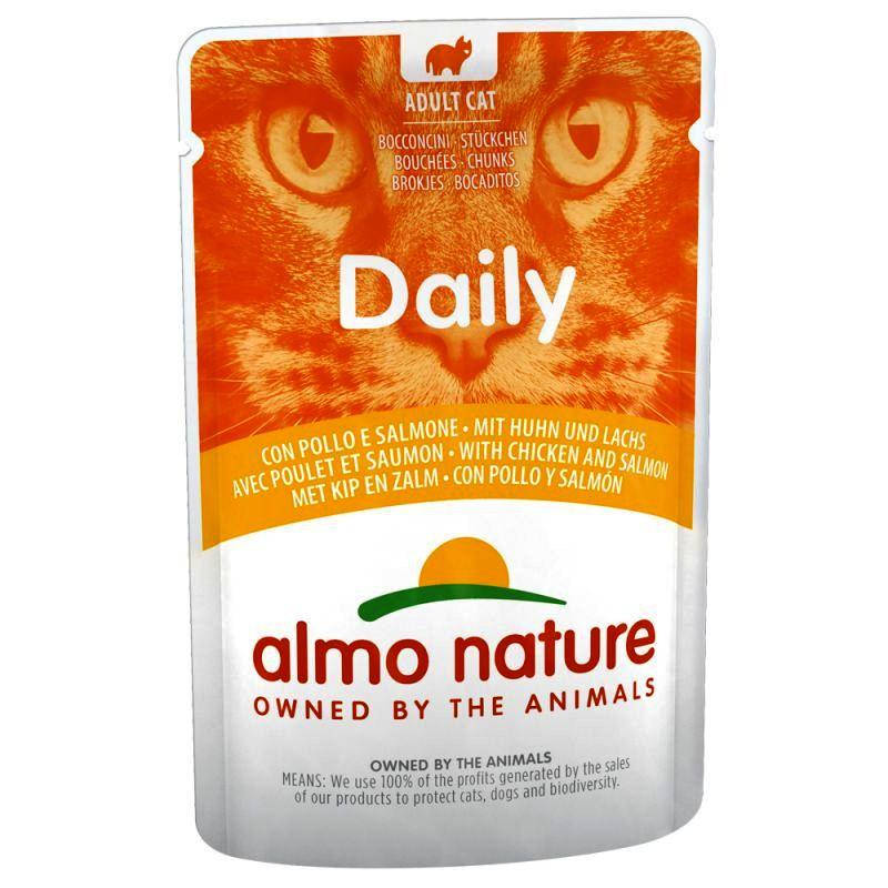 

Almo Nature (Альмо Натюр) Daily Menu Влажный корм для кошек курица и лосось