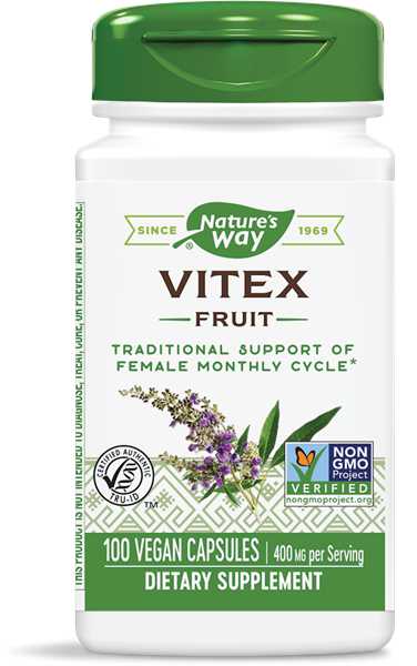

Natures Way, Vitex, 100 капсул по 400 мг, витекс, прутняк