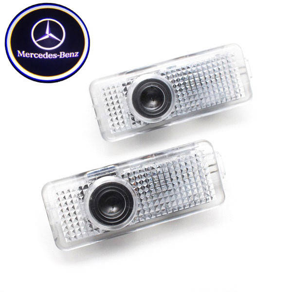 

Штатная Led подсветка двери с логотипом MERCEDES S-class,CLA A-Class,Е-Class.