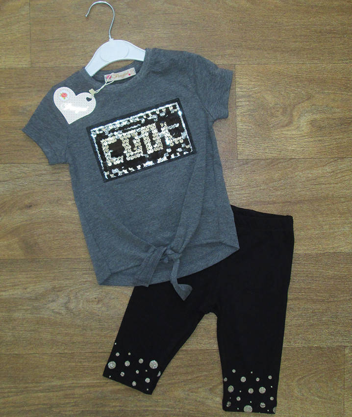 

Летний костюм на девочку с пайетками Турция,интернет магазин.детская одежда Турция,турецкий детский трикотаж 3 года