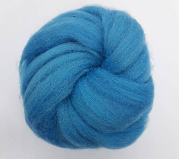 

Пряжа для сухого и мокрого валяния, шерсть австралийского мериноса, Украина 20- голубая бирюза