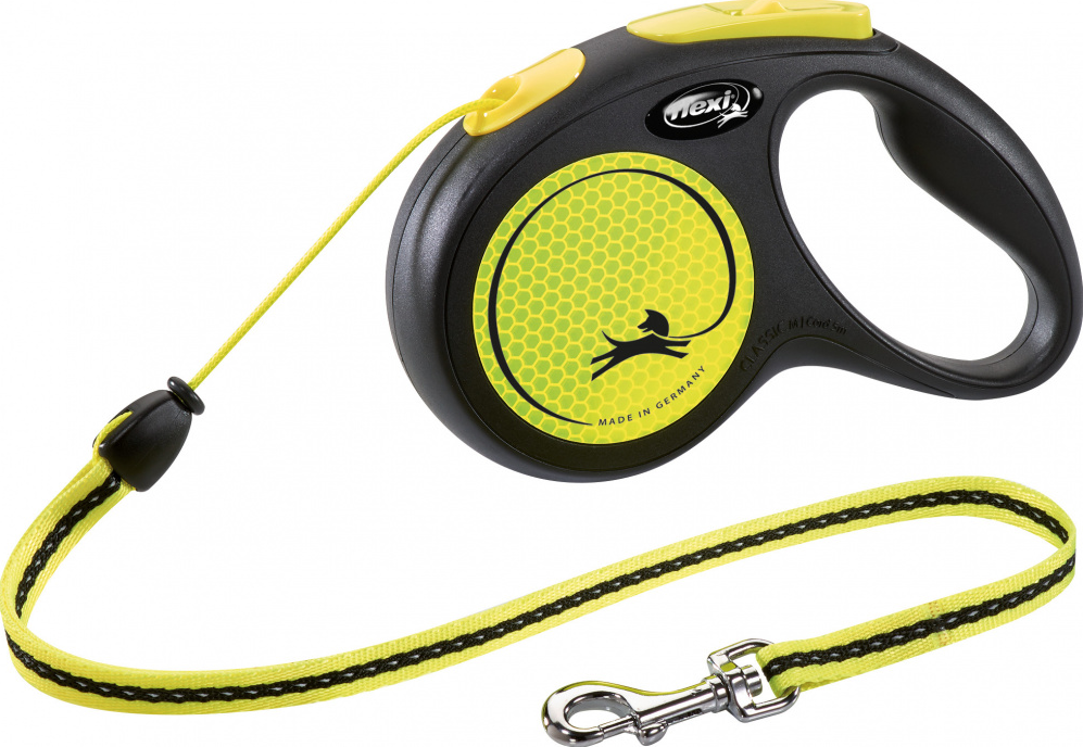 

Flexi Neon M поводок-рулетка (5м, до 20кг ) со светоотражающими сторонами и неоновым тросом