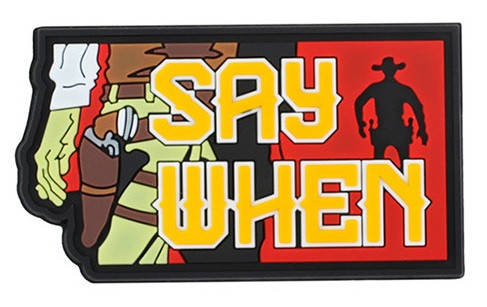 

Патч ПХВ на липучке Say when