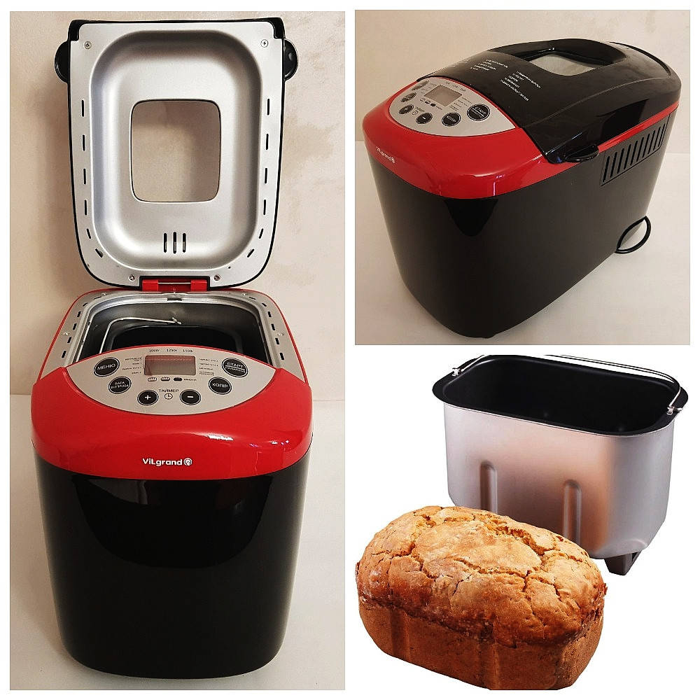 

Хлебопечка ViLgrand VBM85152 (2 крюка)