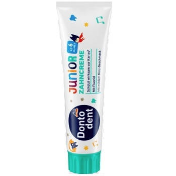 

Dontodent Zahnpasta Kinder Junior Детская зубная паста от 6 лет 100 мл. Германия