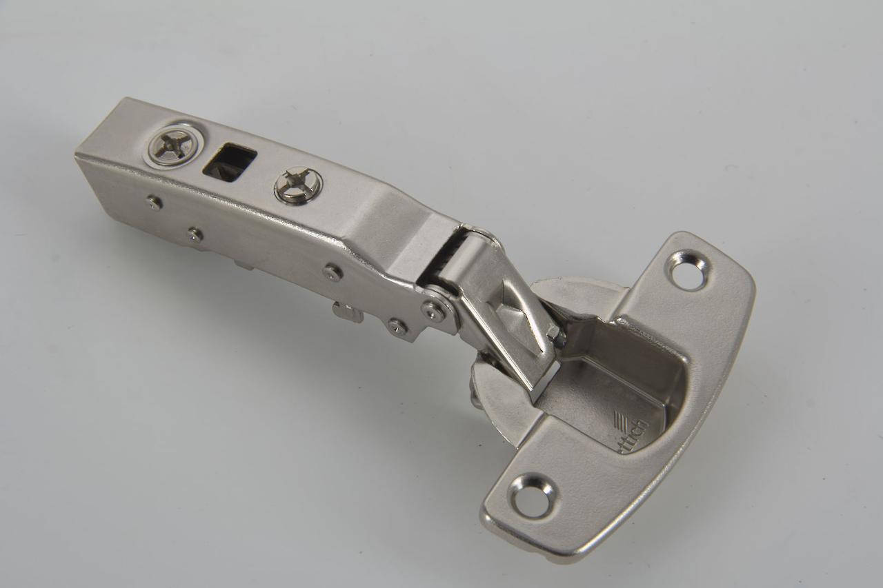 

Петля Hettich Sensys 8645i накладная с доводчиком, угол открывания 110 градусов никель (9071205)