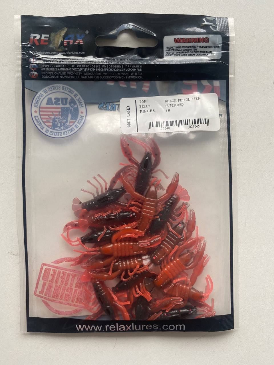 

Relax Crawfish 1" цвет L208 (15шт.)