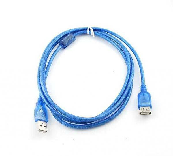 

Удлинитель USB 2.0, 3m, АM-AF, 1 феррит, Gresso GR3.0AMAF1F, Голубой