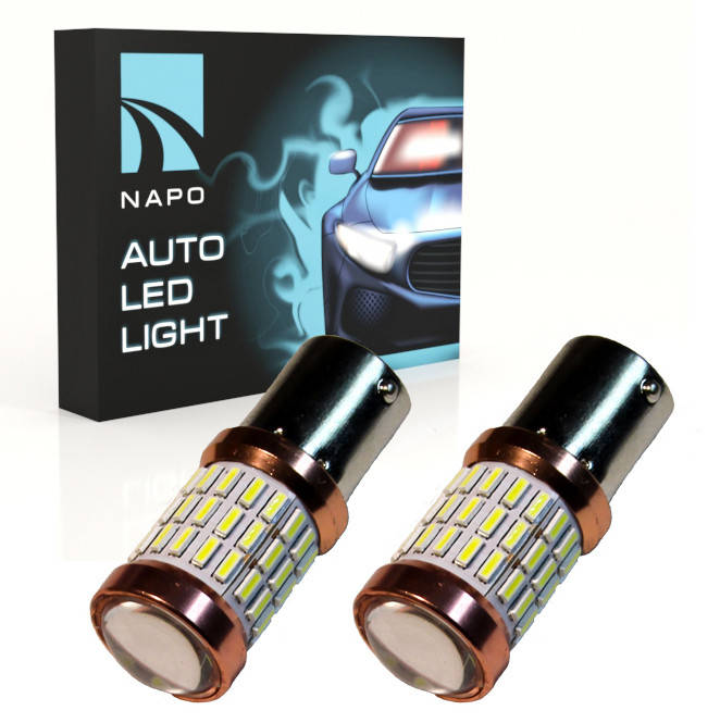 

Лампа светодиодная NAPO LED S25-1157-4014-60SMD P21/5W BA15D цвет свечения белый 2 шт