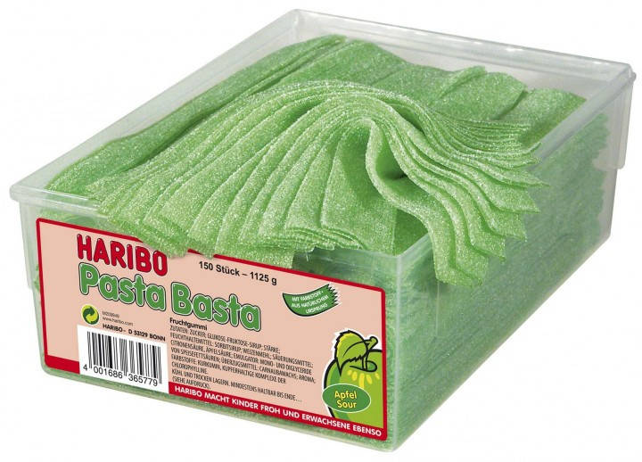 

Желейные конфеты Паста Баста Яблоко Харибо Haribo 1125гр.
