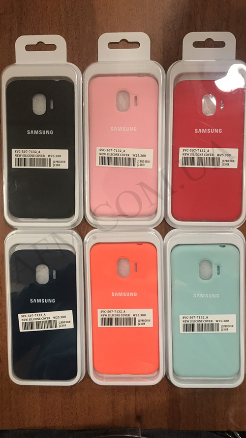 

Накладка Silicone Cover (чехол- бампер) Samsung J250 Galaxy J2 Pro 2018 красный*