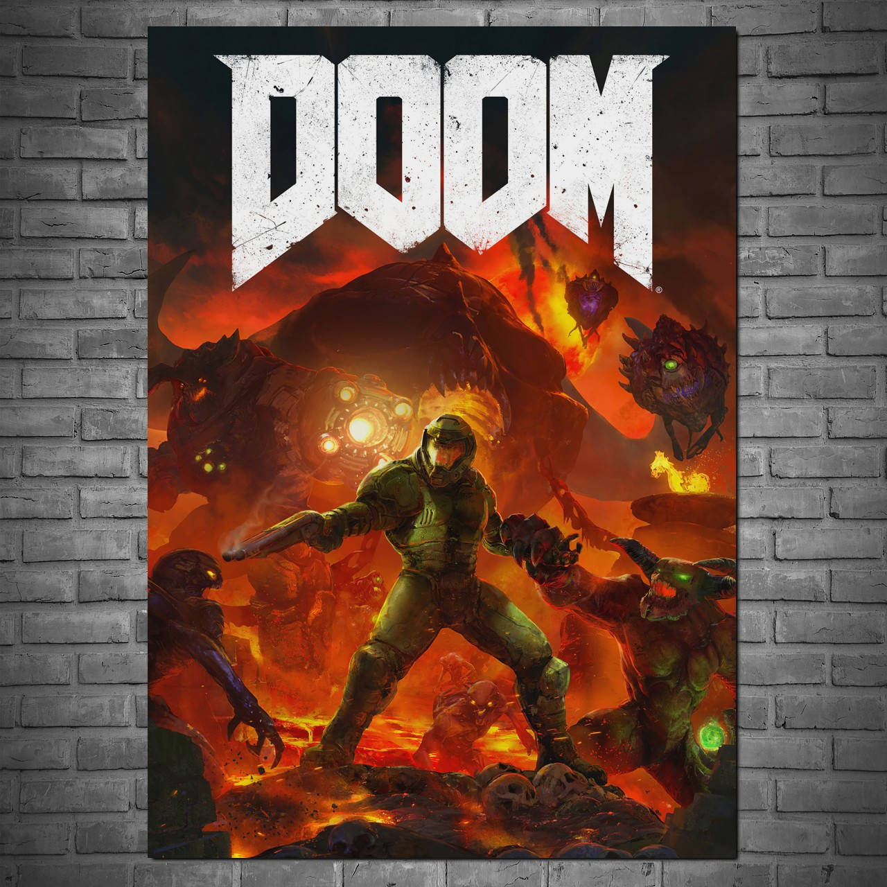 

Плакат "Дум, Палач Рока и демоны, Doom" (артикул 1611)