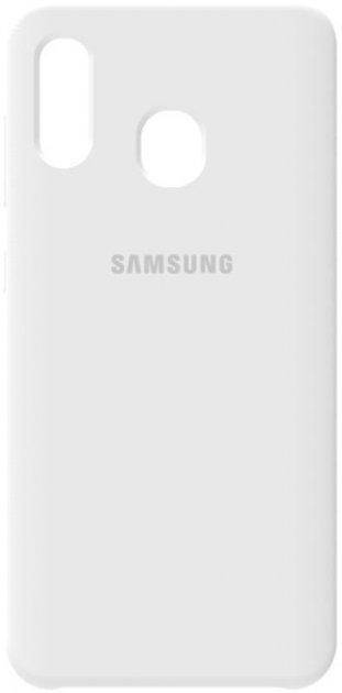

Чехол Silicone Case Samsung A30 white, Белый