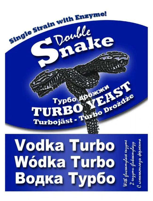 

Сухие дрожжи Double Snake Vodka Turbo (ORIGINAL)