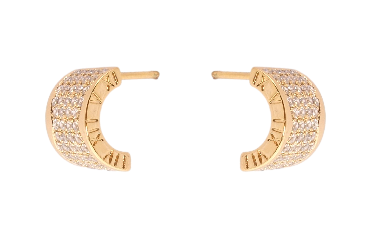 

Серьги Xuping Позолота 18K гвоздики (пусеты) "Дуги инкрустация цирконием"