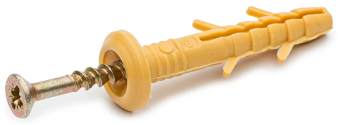 

Дюбель с шурупом для быстрого монтажа 6х40 гриб "Обрий" 100 шт.