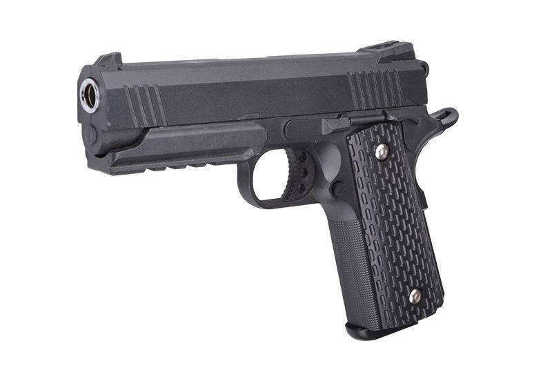 

G25 Страйкбольный пистолет Galaxy Colt 1911 Rail металл черный
