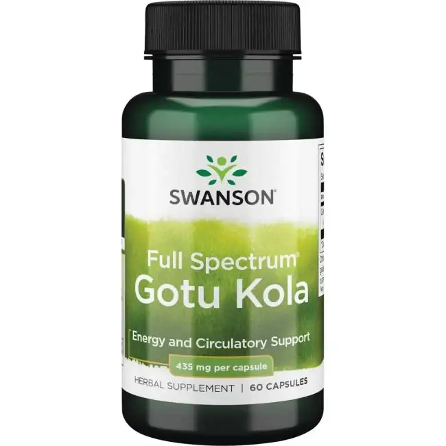 

Swanson Premium Gotu Kola, Готу кола Центелла азиатская 435 мг 60 капс
