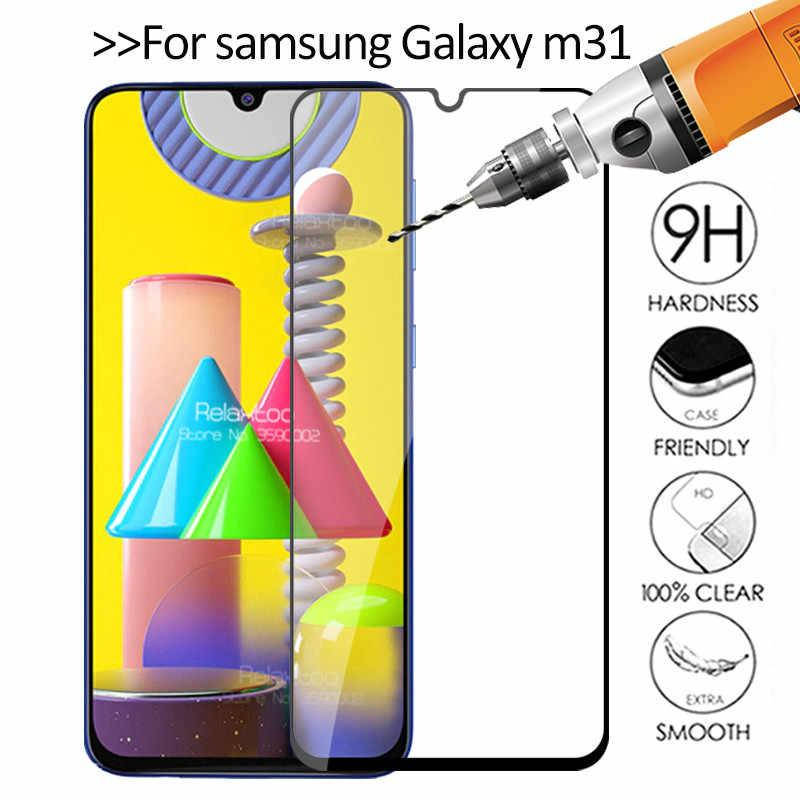 

Защитное стекло для Samsung Galaxy M31 M315 (2020) ( Самсунг ) клеится по всей поверхности черное 6D, Черный