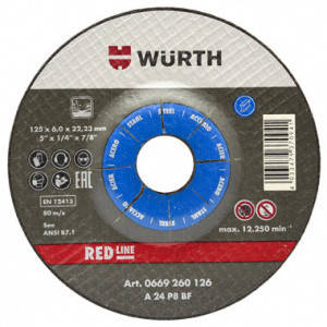 

Круг зачистной по металлу WURTH 125х6