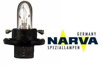

Лампа с патроном 12V 1,2W цоколь BX8,4d щиток приборов NARVA 17028